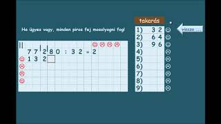 osztás kétjegyű osztóval  Excel segítségével [upl. by Penland212]