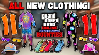 All New Clothing In The GTA 5 Online Bottom Dollar Bounties DLC [upl. by Lhary]