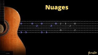 NuagesTutorial guitar Tabs ميشيل جريمالدو [upl. by Sivad]