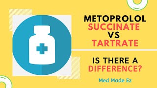 Metoprolol Succinate vs TartrateIs There a Difference [upl. by Ottilie]