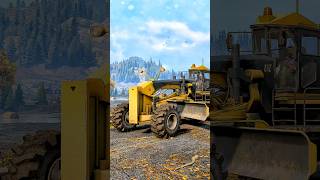 CAT 120M Motor Grader Logging Truck shorts truck 4k [upl. by Tnemelc958]