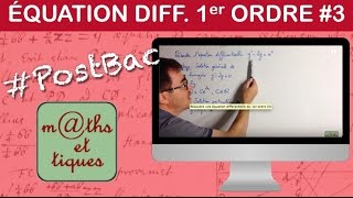 Résoudre une équation différentielle du 1er ordre avec 2nd membre  PostBac [upl. by Love845]