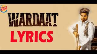 Wardaat LYRICS  Singga  Desi Crew  Lyrics King  Latest Punjabi Song 2019 [upl. by Nnylak]