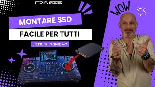 Come montare e formattare ununità SSD interna DENON PRIME 4 TUTORIAL ITA cristommasitutorial [upl. by Bates]