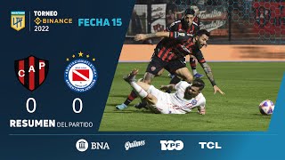 TorneoBinance  Fecha 15  resumen de Patronato  Argentinos [upl. by Shumway]