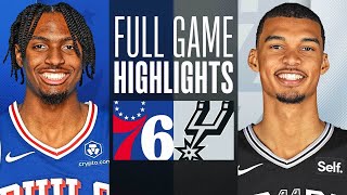 76ERS at SPURS  FULL GAME HIGHLIGHTS  April 7 2024 [upl. by Jarek]