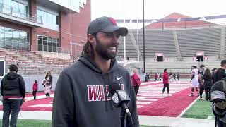 WSU Football Gardner Minshew II after Spring Game  42724 [upl. by Aniloj550]