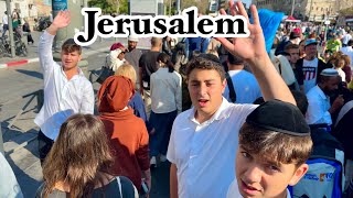 Jerusalem November 8 Friday at Mahane Yehuda Market todays reality [upl. by Anauqat734]