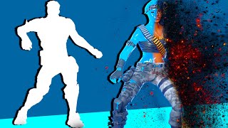 Fortnite Bold Stance Emote with All Leaked and SLURP Skins [upl. by Ellga]