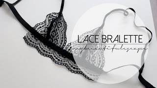 DIY LACE BRALETTE [upl. by Ollayos]