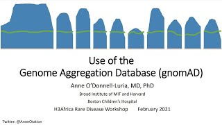 Presentation  Use of the Genome Aggregation Database gnomAD Anne ODonnellLuria [upl. by Ashlee]