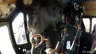 Nene Valley Railway on the footplate  The Drivers view Filmed on Black 5 No 45337 [upl. by Divd]