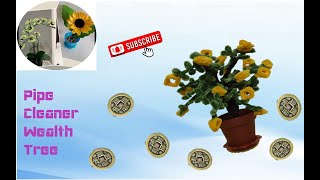 Pipe Cleaner Wealth Tree or Shaking Money Tree Toy Chenille Stem Crafts DIY New Year 2024 Singapore [upl. by Raddie932]