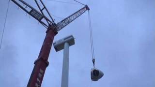 GOTTWALD AMK1000103 Installation of wind power as part of the work of film [upl. by Brockwell]