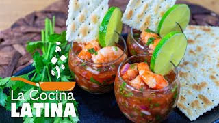 Como preparar Ceviche de Camarón SABOREANDO COLOMBIA [upl. by Anaylil]