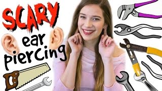 MY SCARY EAR PIERCING STORY [upl. by Asena822]