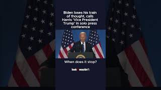 Biden Loses His Train of Thought Calls Harris ‘Vice President Trump’ in Solo Press Conference [upl. by Chessy]