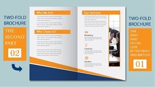 Two Fold Business Brochure Design in Illustrator Second episode [upl. by Shenan]