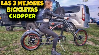 Top 3 mejores BICICLETAS CHOPPER [upl. by Aitnauq]