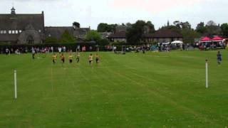 Sprint Race Scottish Highland Games Markinch Fife Scotland [upl. by Ttessil]