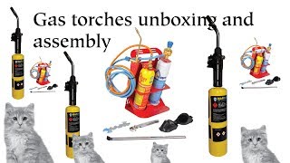 Gas torches unboxing and assembly Oxy turbo amp Wigam [upl. by Tinaret]