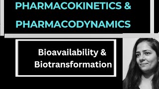 BIOAVAILABILITY amp METABOLISMBiotransformationPharmacology [upl. by Donelle105]