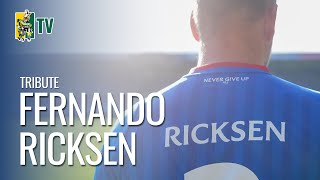 TRIBUTE SPECIAAL SHIRT ter ere van FERNANDO RICKSEN  Fortuna SC TV [upl. by Seldan]