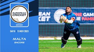 🔴 ECS Malta Encore 2023  Day 8  T10 Live Cricket  European Cricket [upl. by Akimehs]