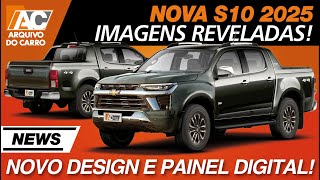 NOVA CHEVROLET S10 2025 REVELADA VEJA OS NOVOS DESIGN E INTERIOR COM PAINEL DIGITAL [upl. by Eisus]