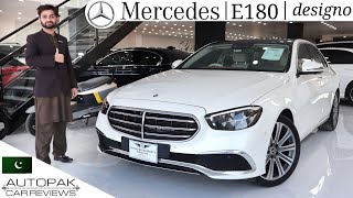 Mercedes E180 DESIGNO 2021  Top of Line  Detailed Review with Price [upl. by Artied763]