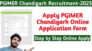 Apply PGIMER Online Application FormStep by Step ApplyJobless Family [upl. by Klinger]