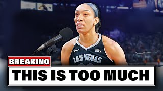 A’ja Wilson RANTS on WNBA Ratings Crash Calls Out Caitlin Clark [upl. by Acinomaj]