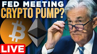 Fed Meeting Crypto Pump LIVE🔴Jerome Powell  Inflation Data [upl. by Nylkcaj]