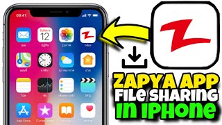 Zapya file shearing app in iPhone  how to use Zapya app on iPhone  Zapya app android to iPhone [upl. by Annaitsirk]