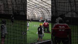 First time playing BOX lacrosse boxlacrosse [upl. by Zuliram]