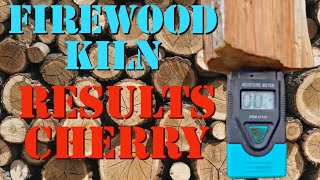 Kiln Drying Firewood Results Wood Burning Furnace [upl. by Ardnuaek]