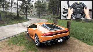 Forza Horizon 5 Lamborghini Huracan Thrustmaster TX Steering Wheel Gameplay [upl. by Alomeda]