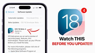 iOS 18 Beta 4 amp Public Beta 2  Watch This BEFORE The Update [upl. by Anthia]