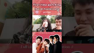 First time watching ✨ THAI BL ✨part 2 thaibl reaction shorts [upl. by Sosthenna]