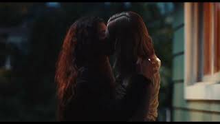 Euphoria 2x03  Kissing Scenes — Rue and Jules Zendaya and Hunter Schafer [upl. by Aekan]