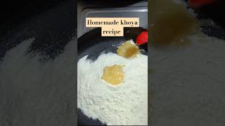 homemade khoya recipe watch till end 😁youtubeshorts food recipe indian sweet blossombake [upl. by Atteyek]