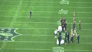 British National Anthem Live at Wembley NFL 2013 [upl. by Lertnek]