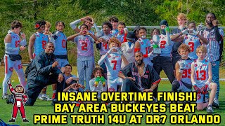 7on7 Football Highlights  INSANE OT FINISH Bay Area Buckeyes beat Prime Truth for 14u Title [upl. by Alburg]