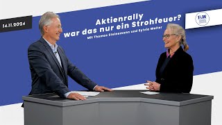 Aktienrally – war das nur ein Strohfeuer  FuWBörsenCocktail mit Thomas Steinemann amp Sylvia Walter [upl. by Enomes]