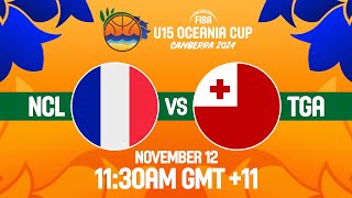 New Caledonia v Tonga  Full Basketball Game  FIBA U15 Oceania Cup 2024 [upl. by Irrem]