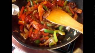 Mexican Fajita with kidney beans Green and Red peppers [upl. by Wichman220]