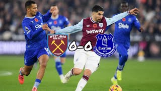 West Ham 00 EvertonPickford secures a point for Everton with a stunning stoppagetime save [upl. by Sinaj]