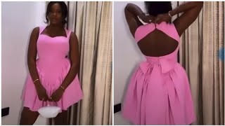 How to cut a gathered dress with princess Ann Neckline [upl. by Eniale425]