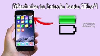 Aumenta la bateria del iPhone 7 hasta 2 horas  Trucos iOS SIN Jailbreak iOS 10 [upl. by Otilopih343]