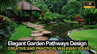 Elegant Garden Pathways Creative and Practical Walkway Designs to Enhance Your Yards Aesthetic [upl. by Atinar]